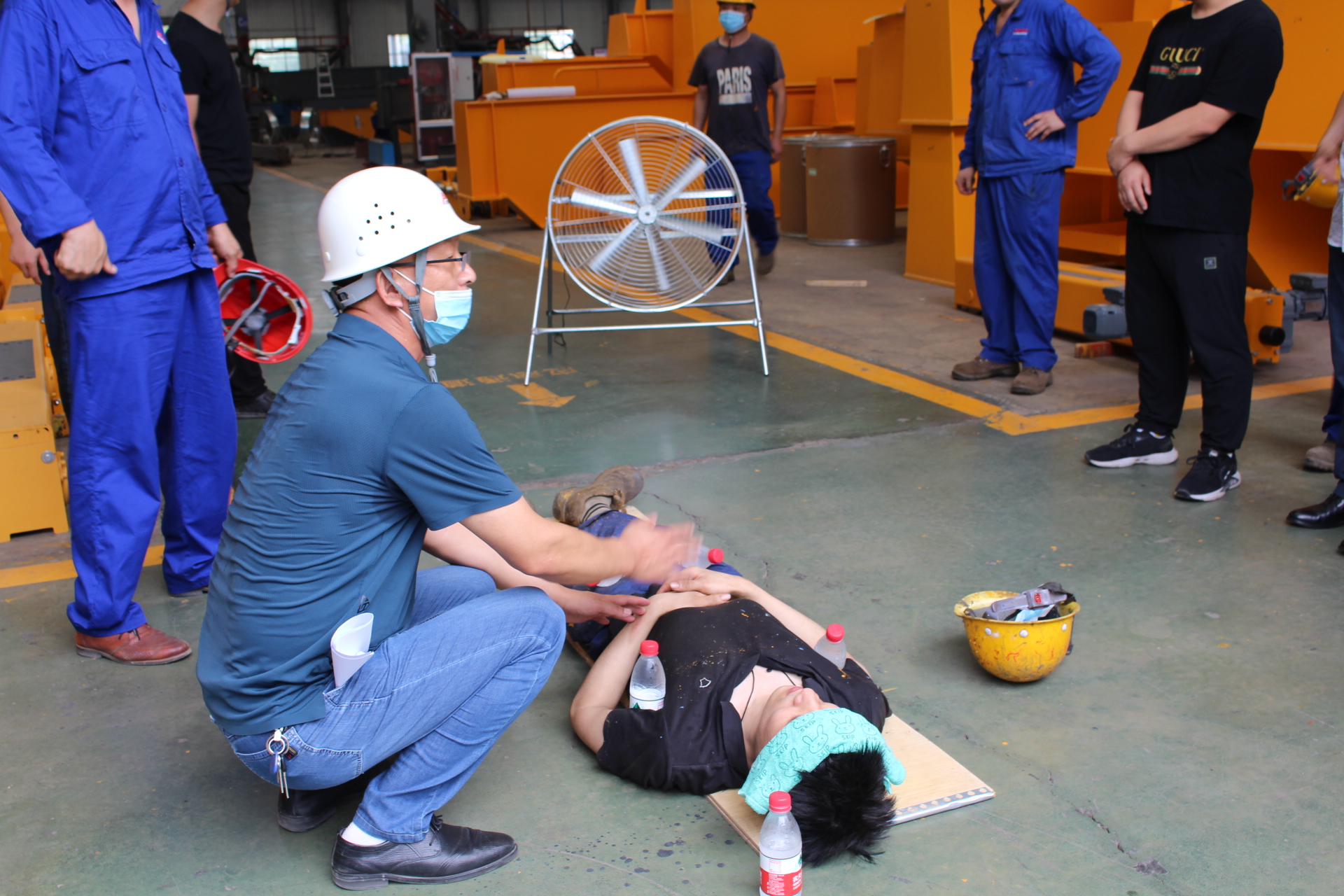 安全文化丨公司组织进行中暑应急演练