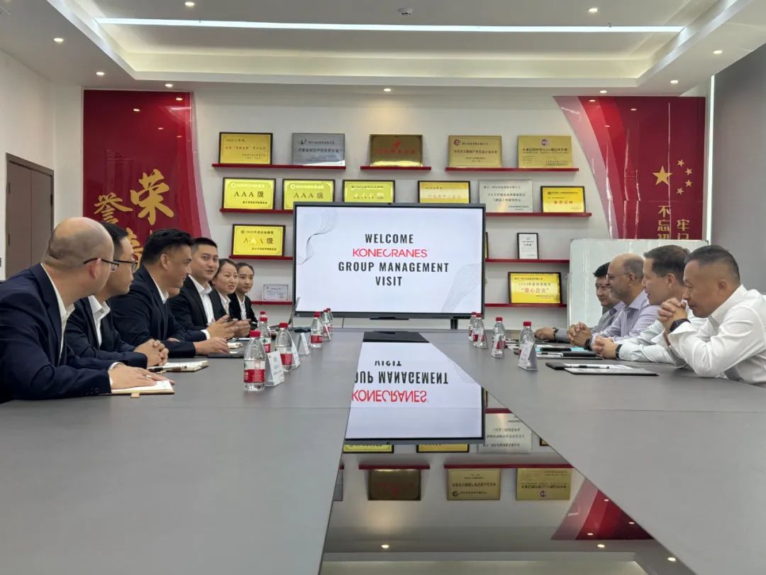 深入考察交流 谋求持续合作丨科尼集团莅临阿尔法起重机有限公司参观考察